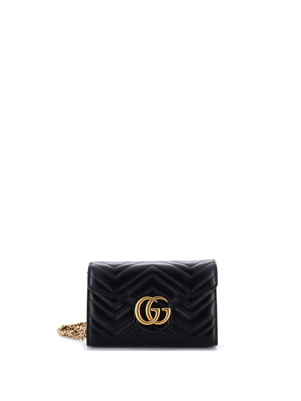 Gucci Gg Marmont Chain Wallet Matelasse #351862G12B